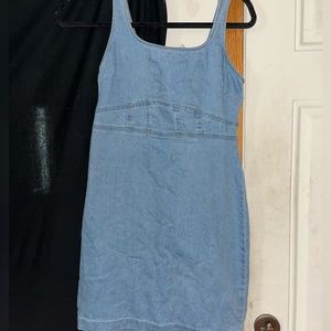 Mini denim dress